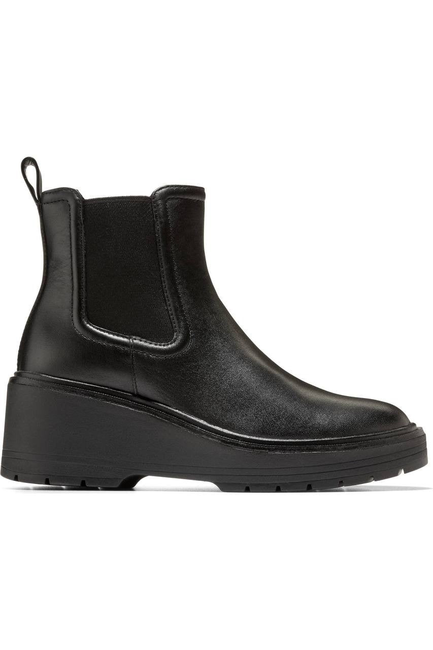 Cole  Haan  Zerogrand  Cityquest  Waterproof  Wedge  Boots  Black  7B  New  $225