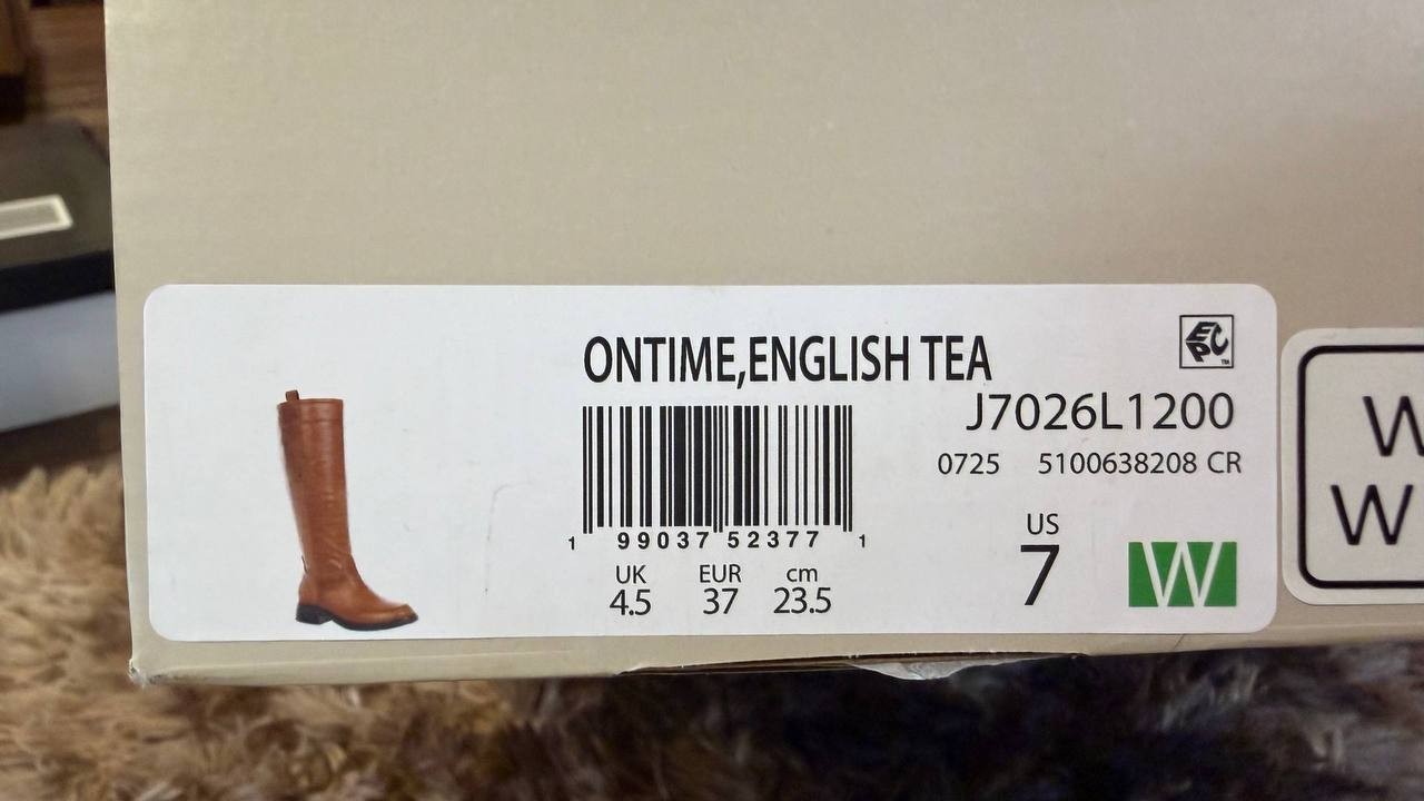 Naturalizer Ontime Boots 7W English Tea Leather Wide‑Calf NIB msrp$274.99