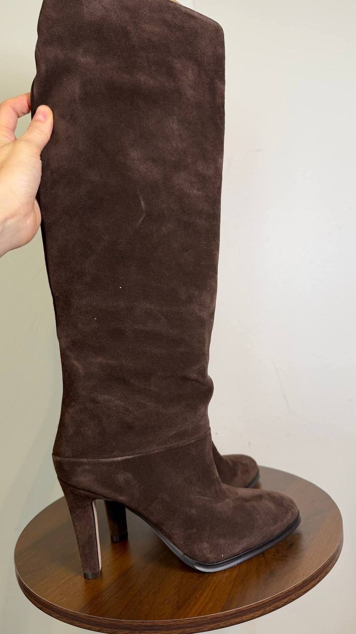 Vince Camuto Women’s Sorina Slouchy Knee‑High Boots Brownie 7.5M Suede MSRP $259