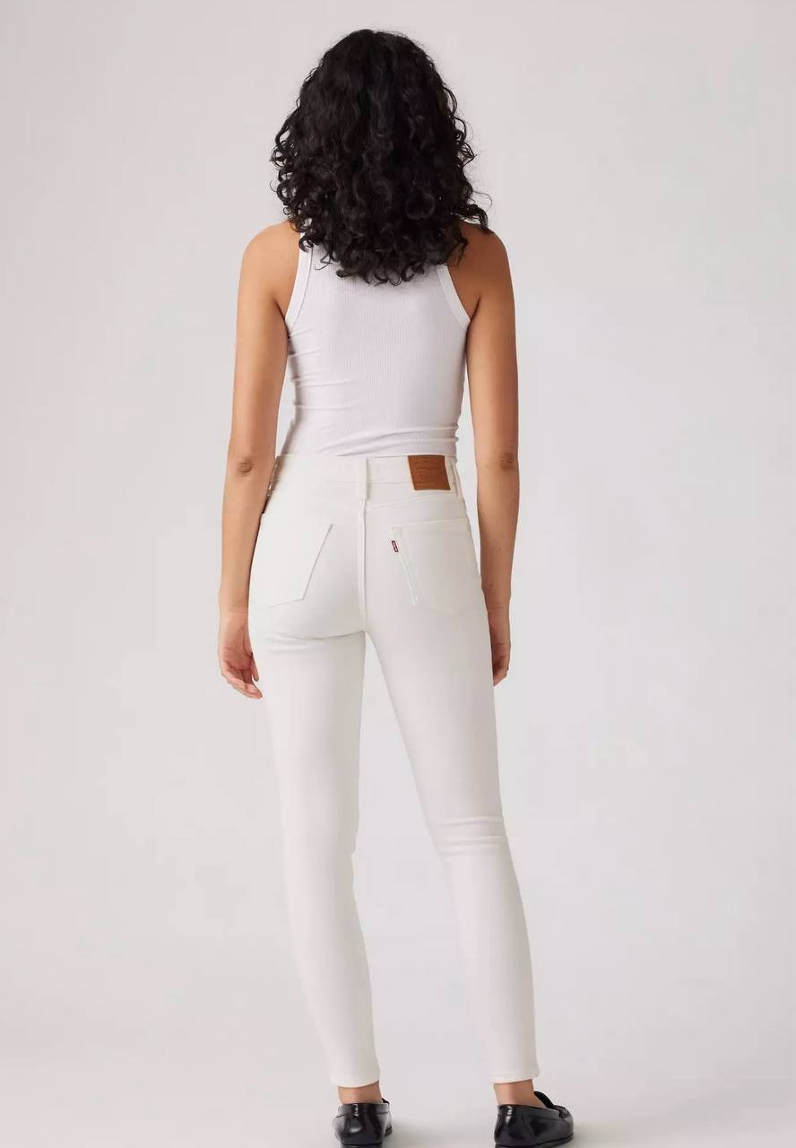 Levi's 721 High-Rise Skinny Ankle Jeans White Women 30x30 NWT Stretch Denim