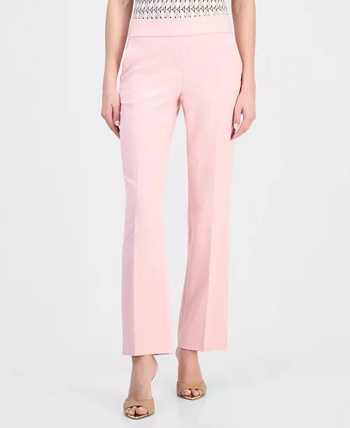 Anne Klein Compression Pull‑On Slash‑Pocket Pants Soft Blossom XL NWT $89