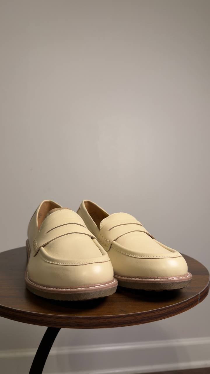 Earth  Javas  Slip‑On  Penny  Loafers  Ivory  7.5M  New  $115