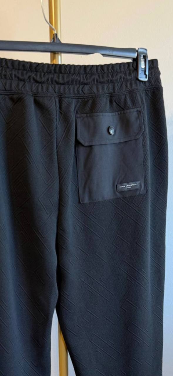 Karl Lagerfeld Paris Men’s Jacquard Knit Performance Joggers XL $99 NWT