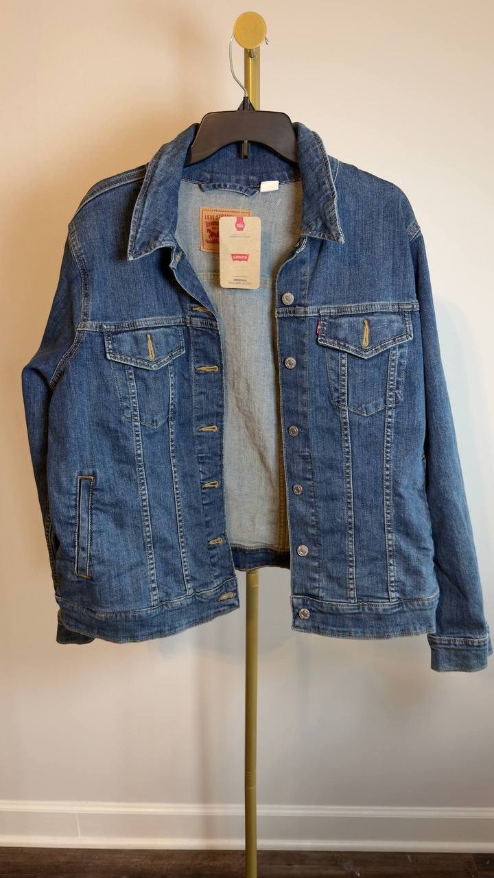 Levi’s Original Trucker Jacket Plus Size Medium Wash 1X NWT $79.50