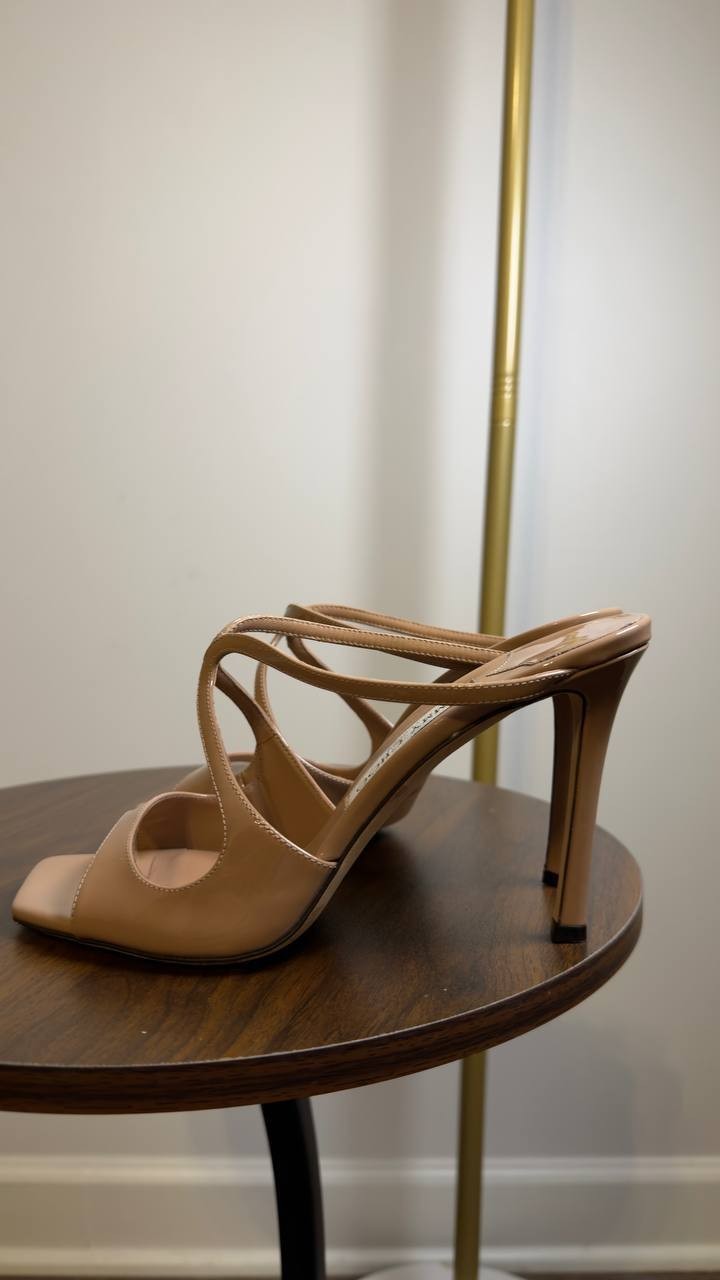 Jimmy  Choo  Strappy  Sandals  Beige  38  Pre‑owned