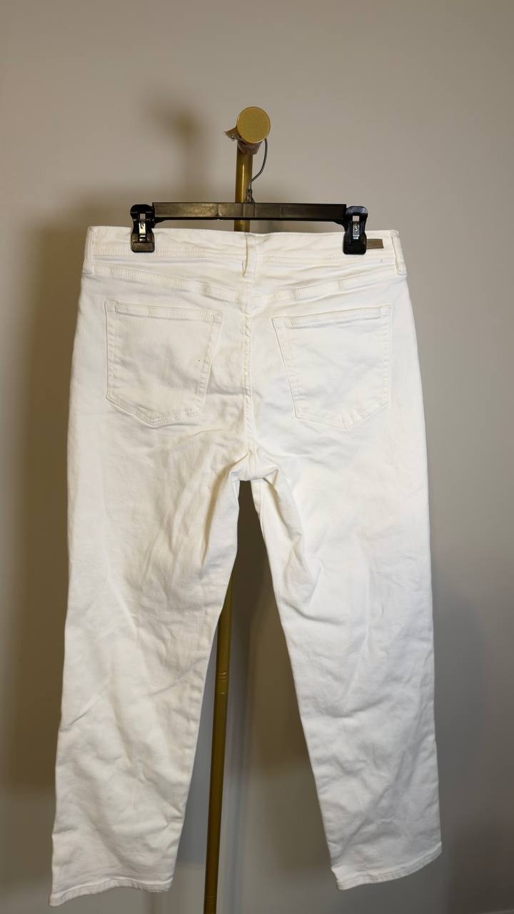 Liverpool Los Angeles Women’s Rolled‑Cuff Jeans Bright White 10 NWT $109