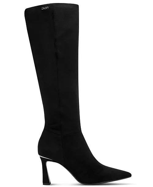 DKNY Toe Dress Boots 11M Black Rubber New in Box MSRP $199