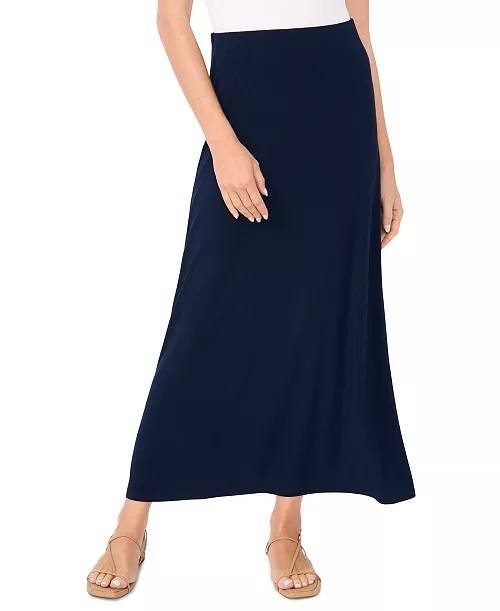 Vince Camuto Smooth Pull‑On Maxi Skirt Classic Navy S NWT $79