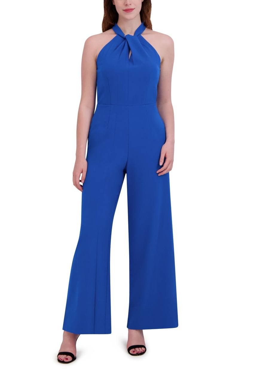 Julia Jordan Sleeveless Halter Wide‑Leg Jumpsuit Cobalt Blue 14 NWT $139
