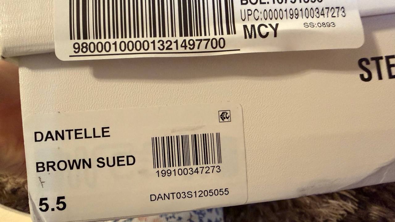 Steve Madden Dantelle Boots 5.5 Brown Suede Knee‑High Square Toe NIB msrp$179