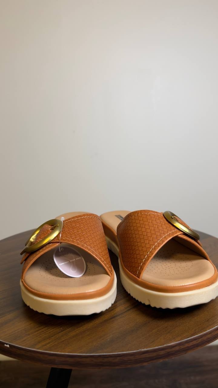 Life Stride  Platform  Sandals  Tan  Man‑Made  7M  New  With  Box  $80
