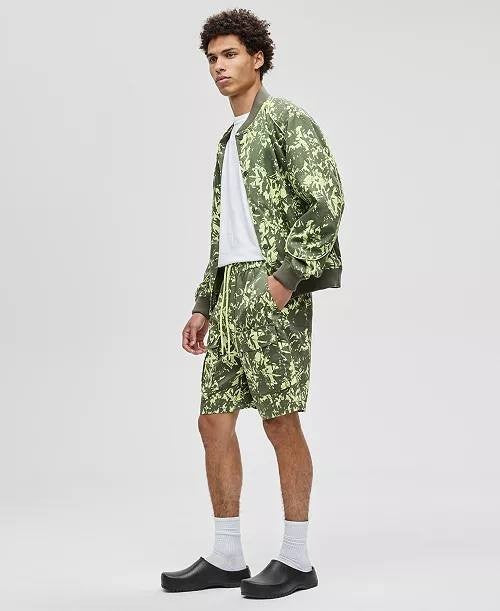 Mode of One Men’s Abstracted Floral Printed 9" Cargo Shorts Regular Fit L $59.50