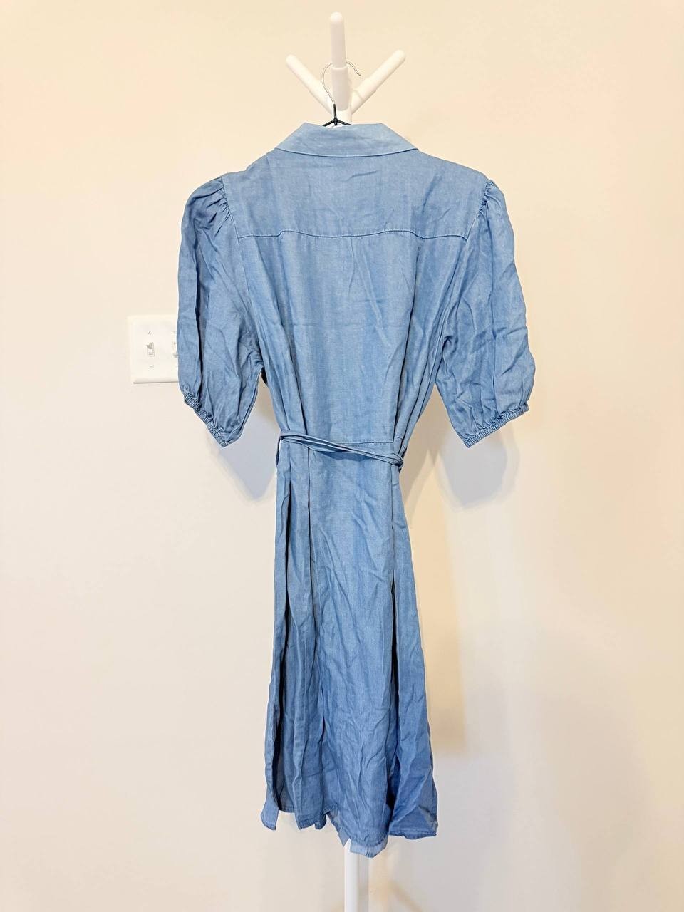 Sharagano Chambray Shirt Dress – Medium Wash – Size 10 – NWOT