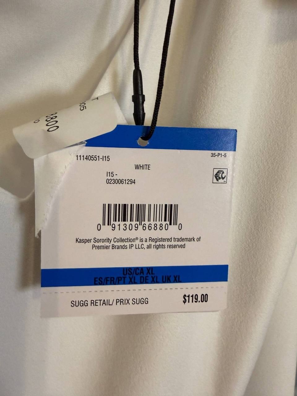 Kasper V‑Neck Bow‑Strap Jumpsuit – Size XL – NWT – $119