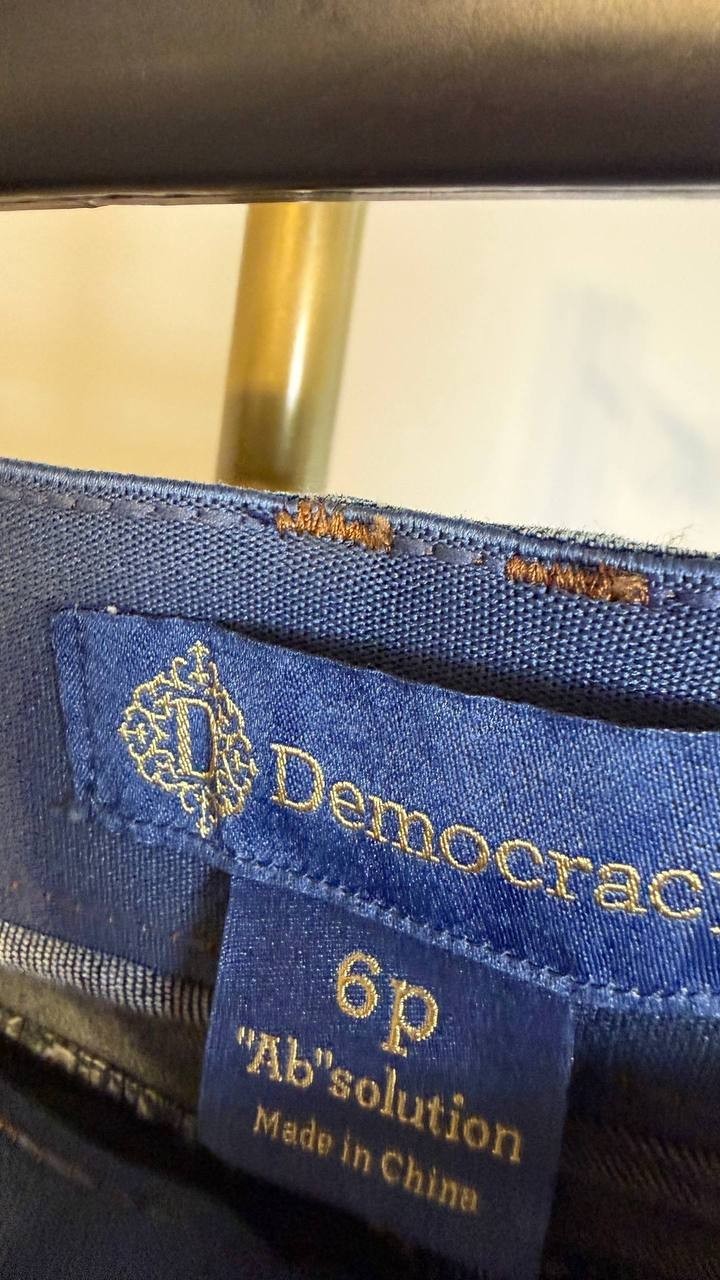 Democracy Women’s Ab’Solution Skyrise Bootcut  Blue 6P $88 NWT