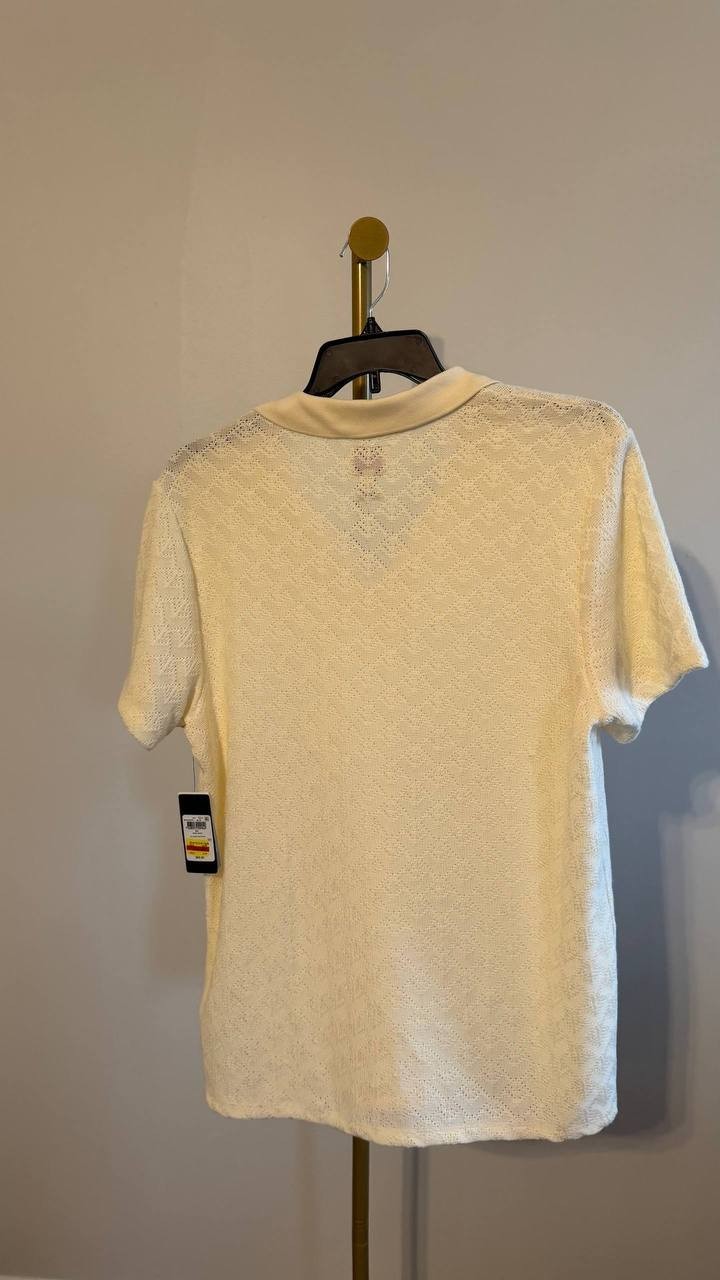 Guess Men’s Logan Knit Polo Shirt Beige XL $69 NWT