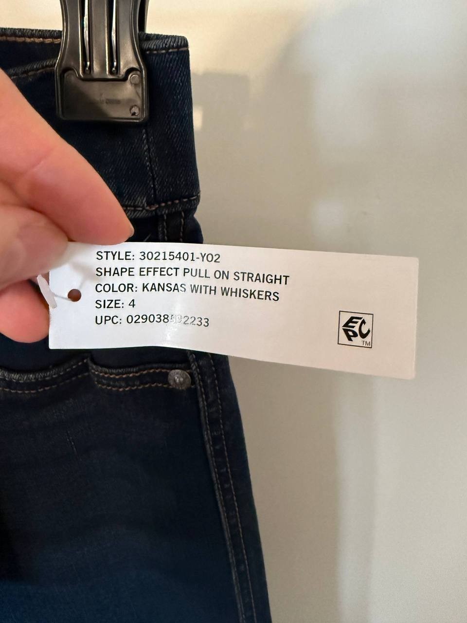 Gloria Vanderbilt Kansas Shape‑Effect Pull‑On Jeans–Blue– Size 4 – NWT – MSRP$66