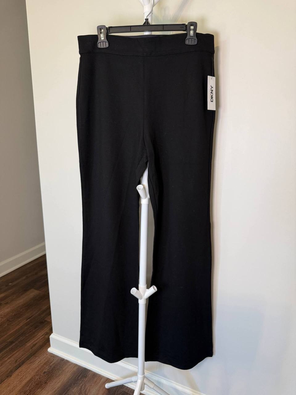 DKNY Straight‑Leg Dress Pants-Black-Size L-NWT-$89