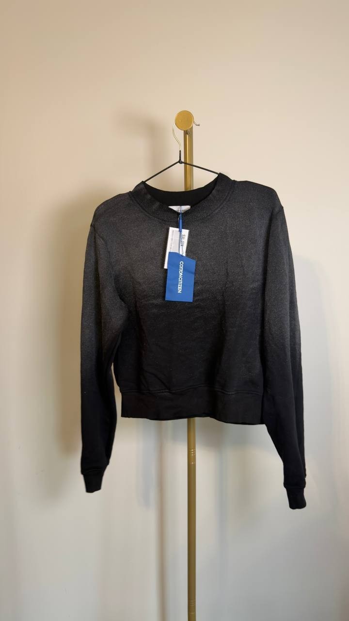 Cotton Citizen Roma Crewneck Sweatshirt Silver Dust S NWT $255