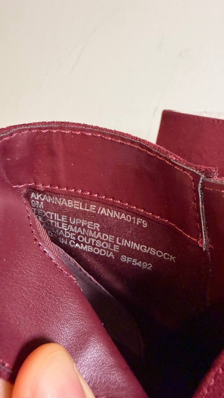 Anne Klein Annabelle Notch Ankle Dress Booties Burgundy 9M Heeled Booties NWB