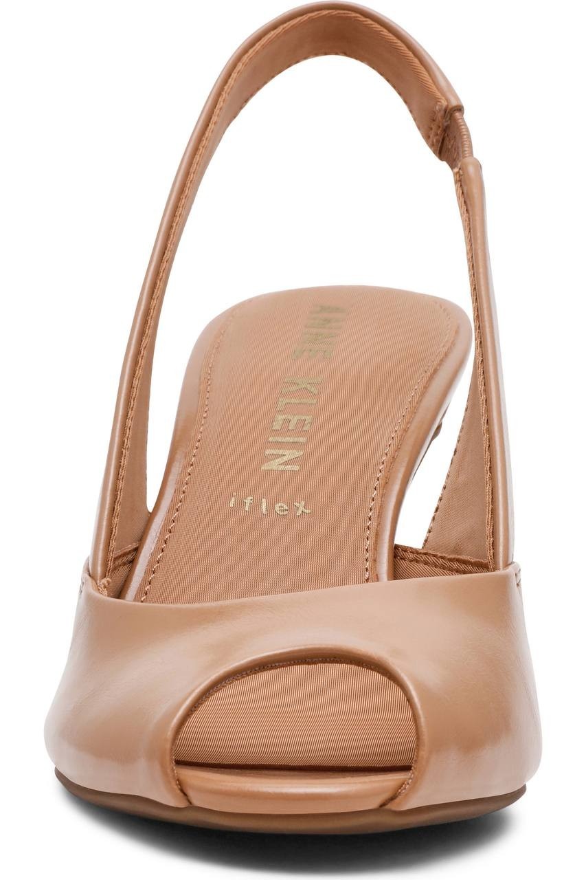 Anne  Klein  Pumps  Tan  Crinkle  8.5M  New  $95