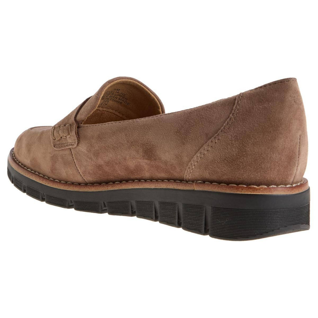 Easy Spirit Velia Loafers 9.5M Taupe Suede  Slip‑On Comfort NIB msrp$89