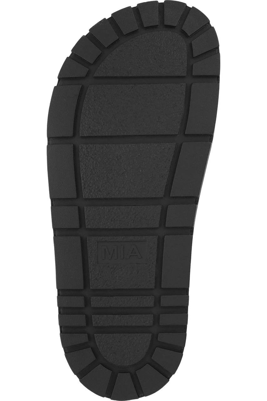 MIA  Geri  Slide  Sandals  Black  Synthetic  8.5M  New  With  Box  $60