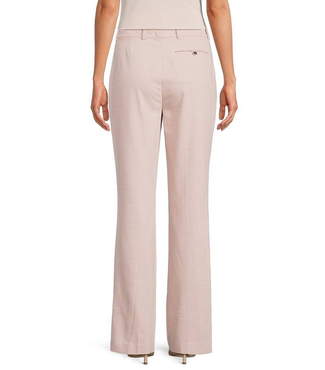 Calvin Klein Pants 4 Pink Pepper Multi Straight Leg Modern Fit NWT MSRP $99