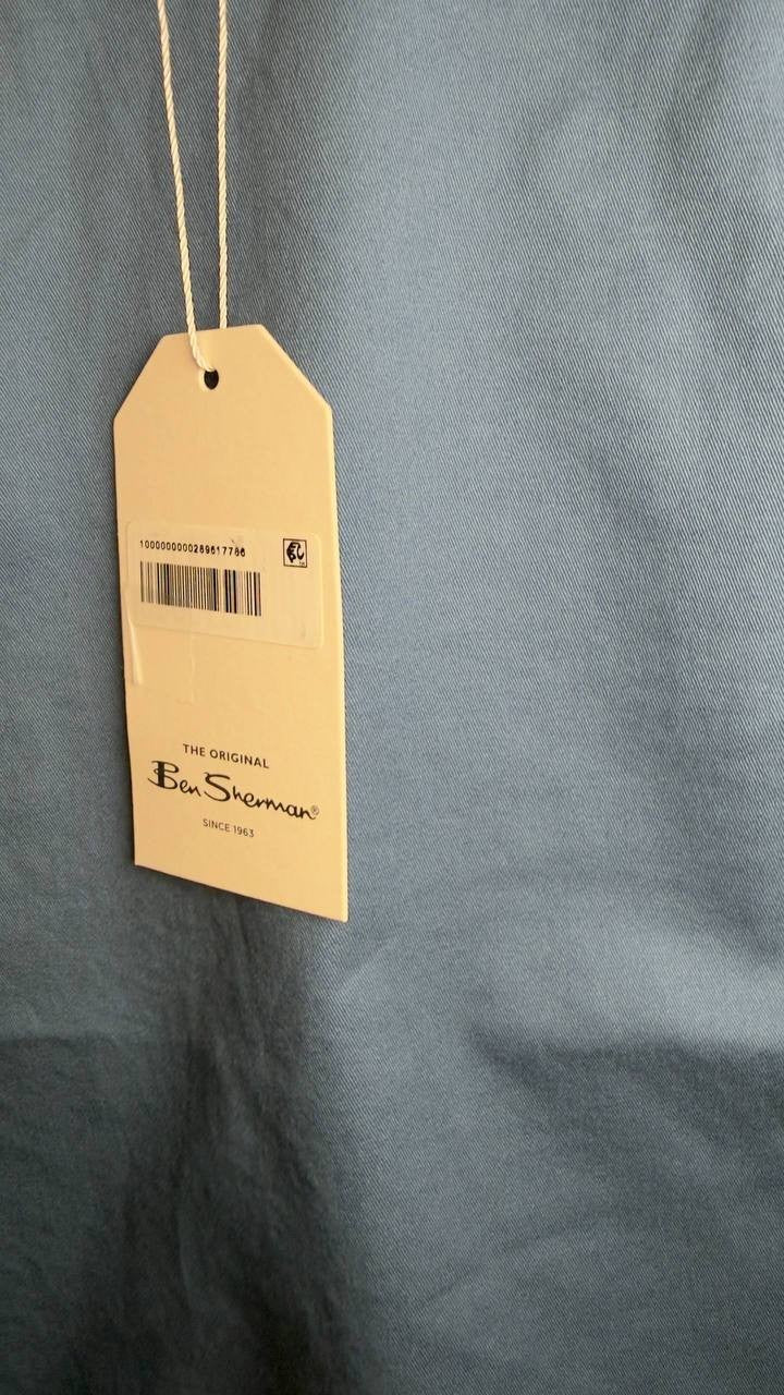 Ben Sherman Signature Chino Shorts Airforce Blue 38 NWT $99