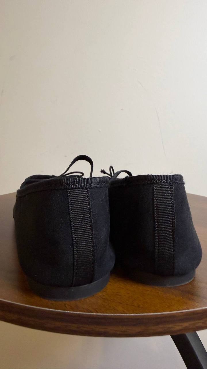 ON•34th Farrahh Flats 7M Black Fabric Sparkle Memory Foam NIB msrp$69.90