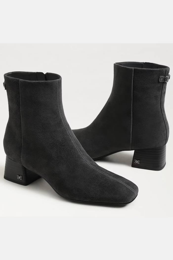 Paige Graphite Suede Ankle Boots – Size 8M – Grey – New in Box