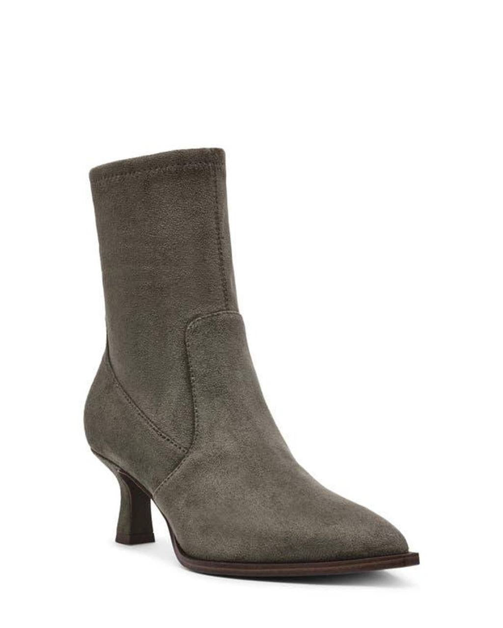 Dv Dolce Vita Lalana Sock Booties Olive 9.5M Synthetic Kitten Heel $80 NWB