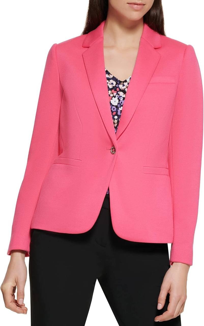 Tommy Hilfiger Single Button Business Blazer Pink 6 NWT $139