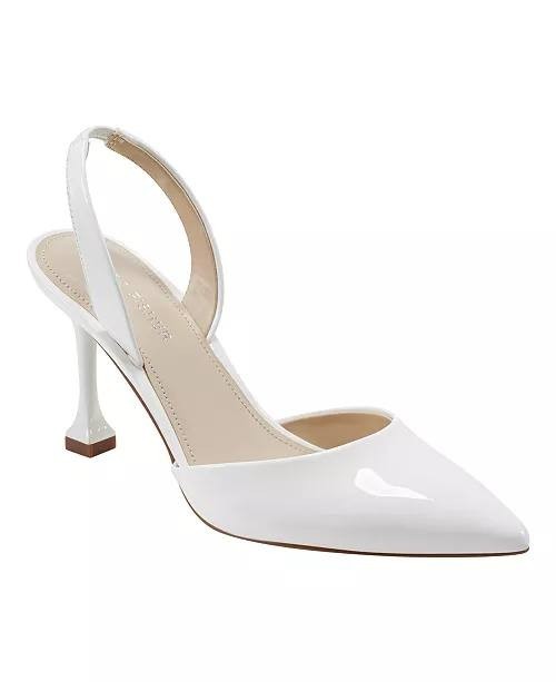 Marc  Fisher  Hadya  Slingback   Pumps  White  8.5  M  New  in  Box  $89