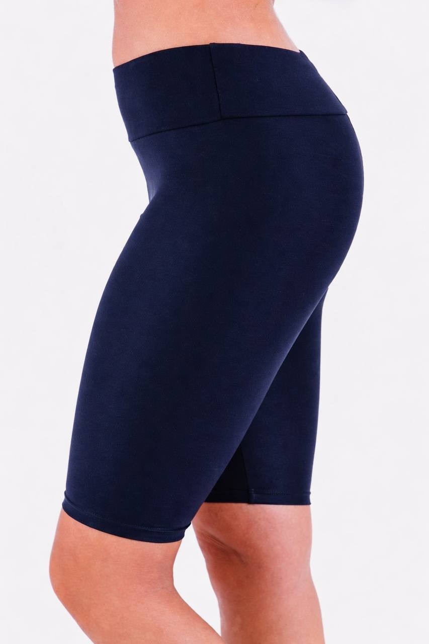 Calypsa by ModLi Long Bike Swim Shorts Size L NWT Navy  Swim Bottoms msrp$59.95