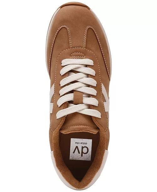 DV Dolce Vita Joque Retro Lace‑Up Sneakers Camel Smooth Women’s 9 NWB
