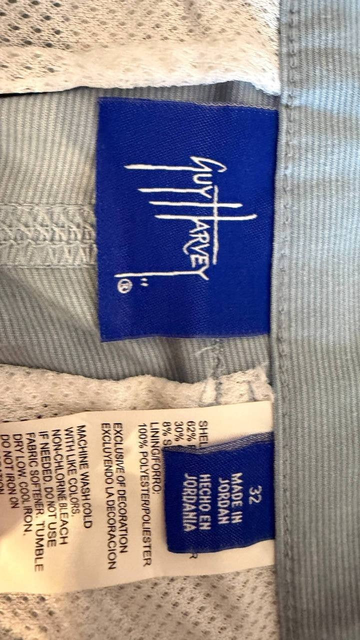 Guy Harvey Men’s Performance 4‑Way Stretch Hybrid Shorts Blue 32 $65 NWT