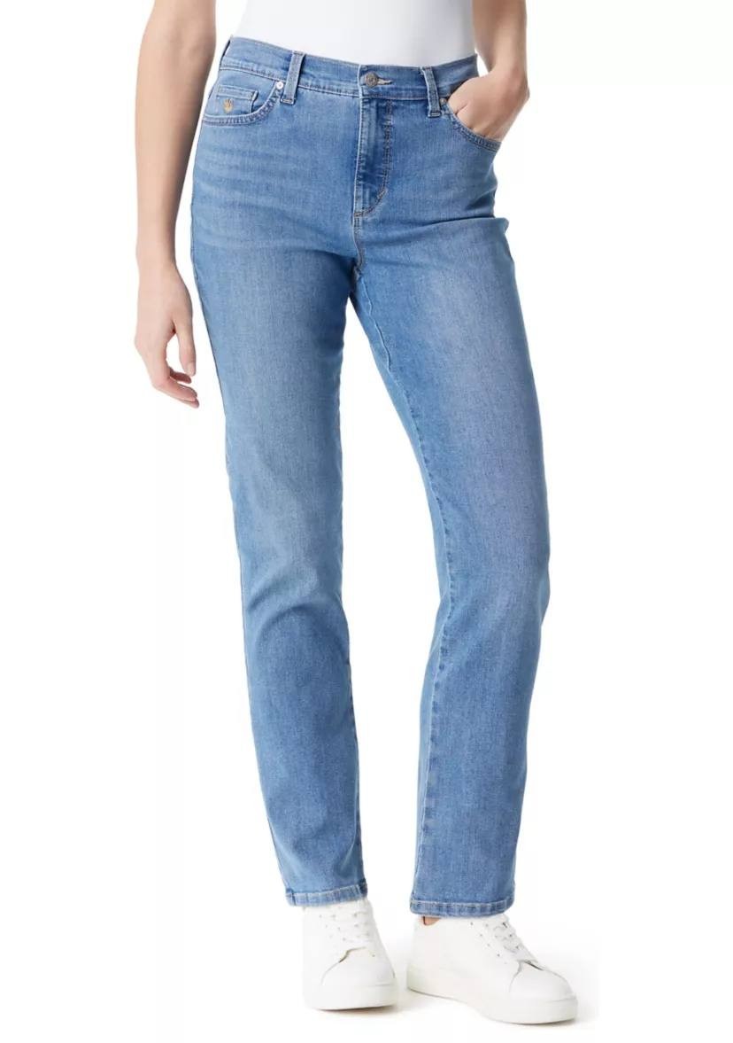 Gloria Vanderbilt Amanda 5‑Pocket Jeans–Grand Rapids Blue–Size 6–NWT–MSRP$48