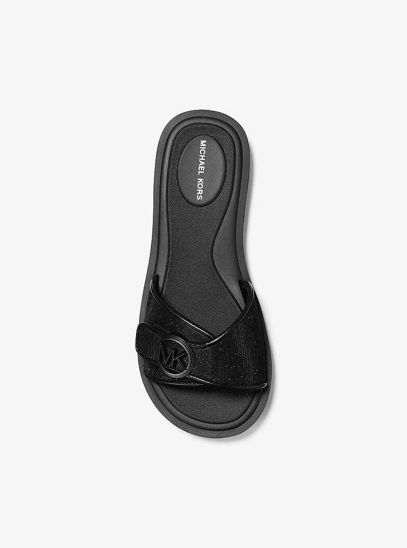 Michael  Michael  Kors   Slide  Sandals  Black  9  M  NWT  $78