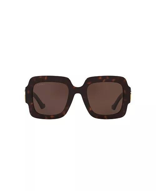 Gucci Rectangle Sunglasses Tortoise OS NWT $430.00