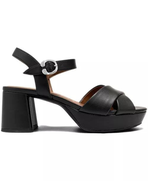 Aerosoles  Platform  Sandals  Black  7.5M  New  $99