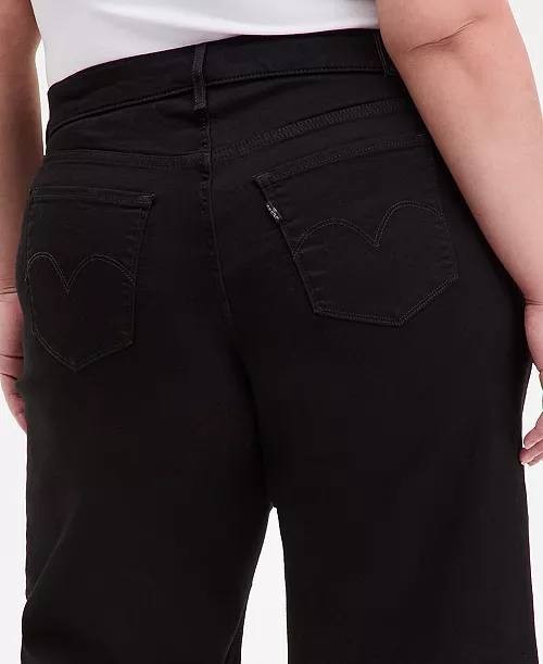 Levi’s 318 Shaping Wide Leg Jeans Plus Size 20W Black NWT $74.94