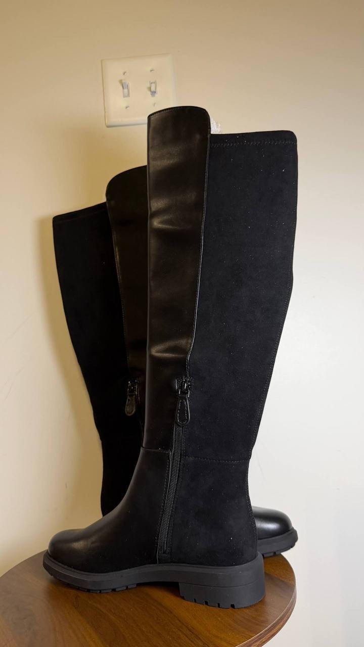 On 34th Neffi Almond‑Toe Over‑The‑Knee Boots Black 8M NWB MSRP $169.90