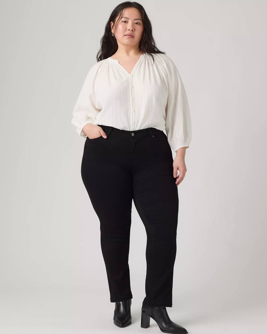Levi’s Classic Straight Jeans Plus Size 26W Black NWT $69.50