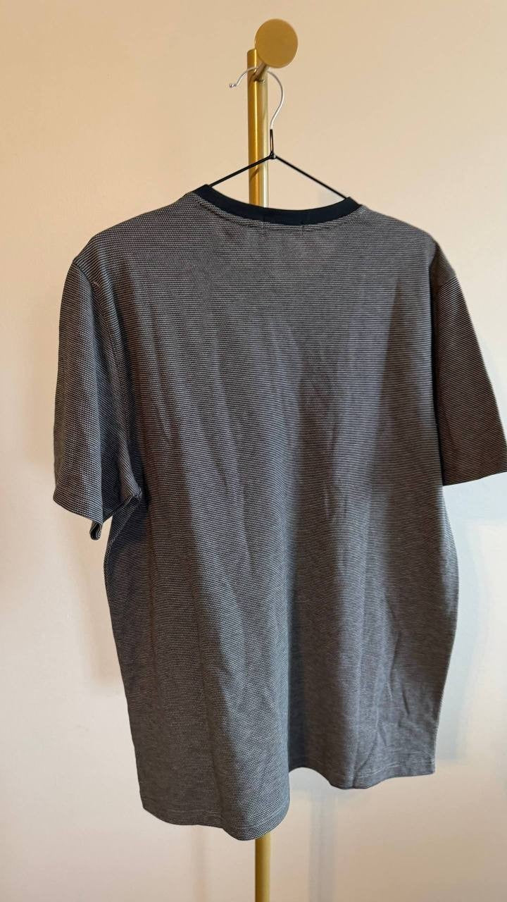 Theory Men’s Cotton Birdseye Pique Crewneck Pocket T‑Shirt L $115 NWT