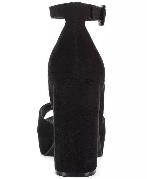 Wild Pair Black Microfiber Dress Sandals Size 5M NIB MSRP $69.90