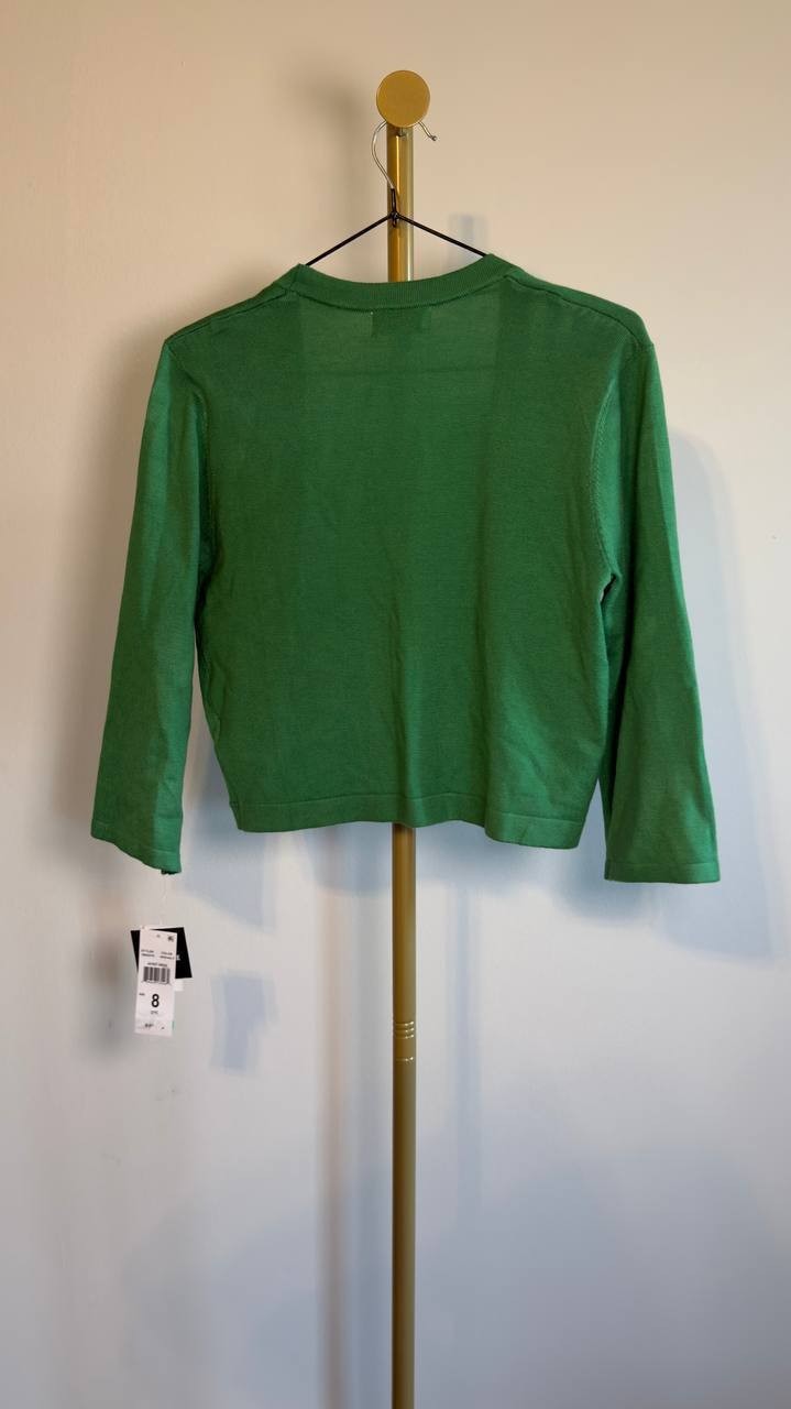 Signature by Robbie Bee Knit Shrug Green 8 NWT $29