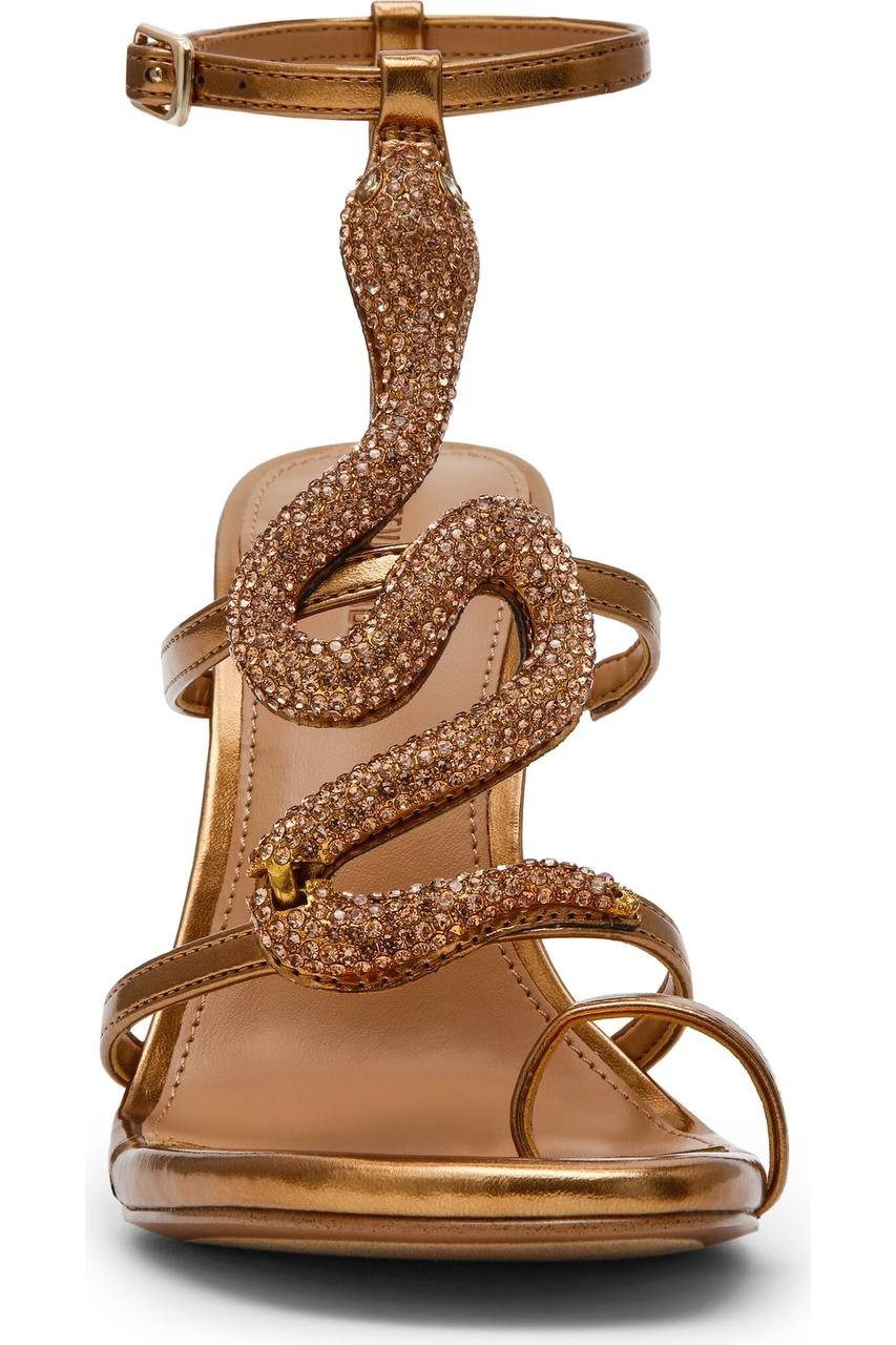 Steve  Madden  High  Heel  Sandals  Bronze  7  New  $139