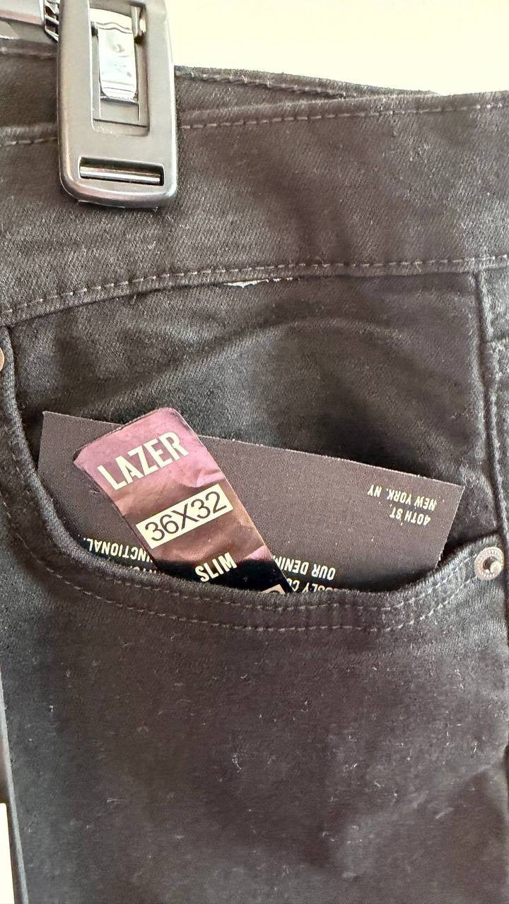 Lazer Men’s Slim‑Fit Stretch Jeans Dark Wash 36/32 $39.50 NWT