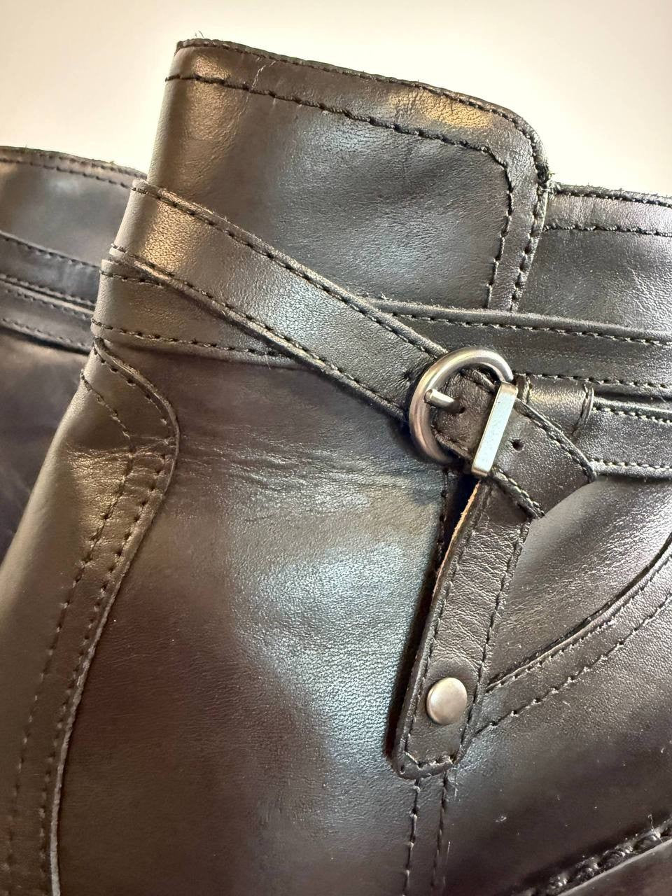 Easy Spirit “Carter” Leather Booties – Size 6.5M – Black – NIB-$143